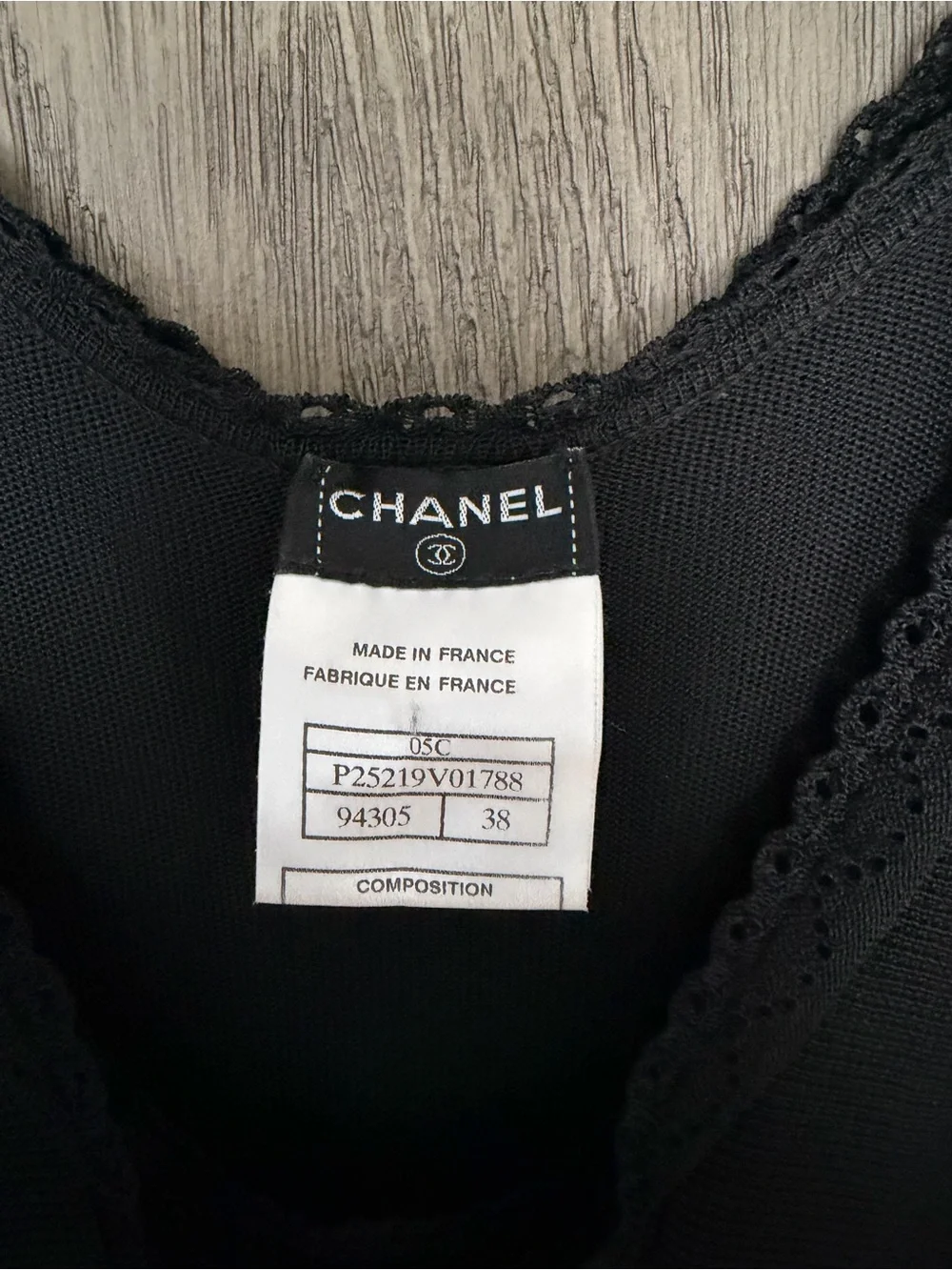 Chanel Black Knit Midi Dress